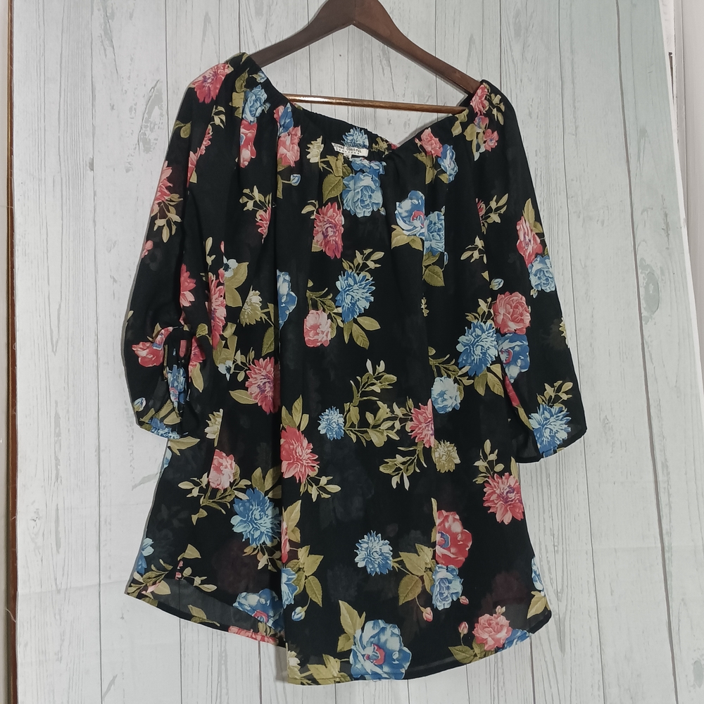 Speed Control Multicolor Floral Blouse